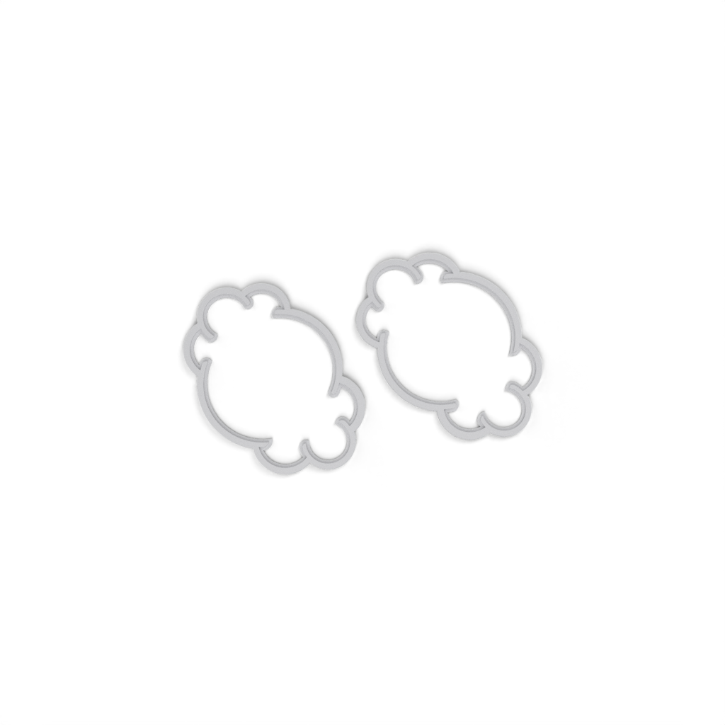 Cloud Face Outline left view 3